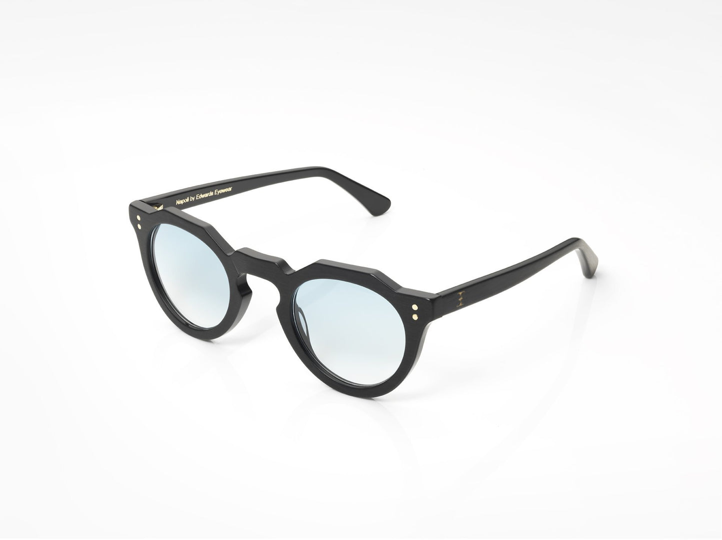Napoli - Brushed Black with Blue Fade