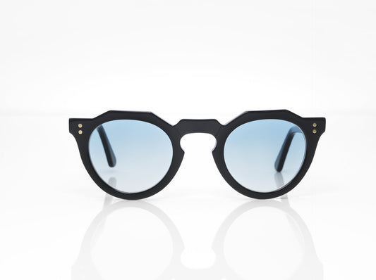 Napoli - Brushed Black with Blue Fade